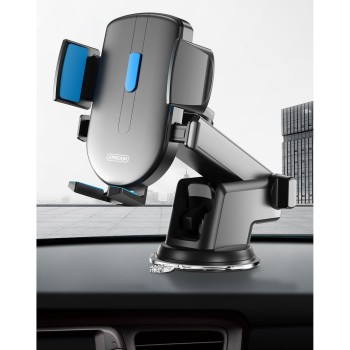 Joyroom Car Phone Holder Telescopic Arm - универсална разтягаща се поставка за таблото, ширина от 60 до 87 мм (черен)