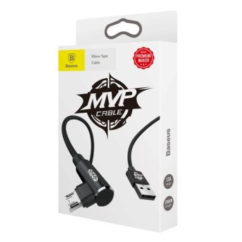 Кабел Baseus MVP Elbow USB/Micro USB 1.5A 2M, Черен