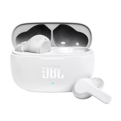 JBL Wave 200 TWS Earphones - безжични блутут слушалки със зареждащ кейс (бял)