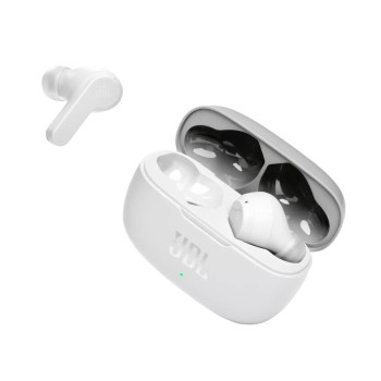 JBL Wave 200 TWS Earphones - безжични блутут слушалки със зареждащ кейс (бял)