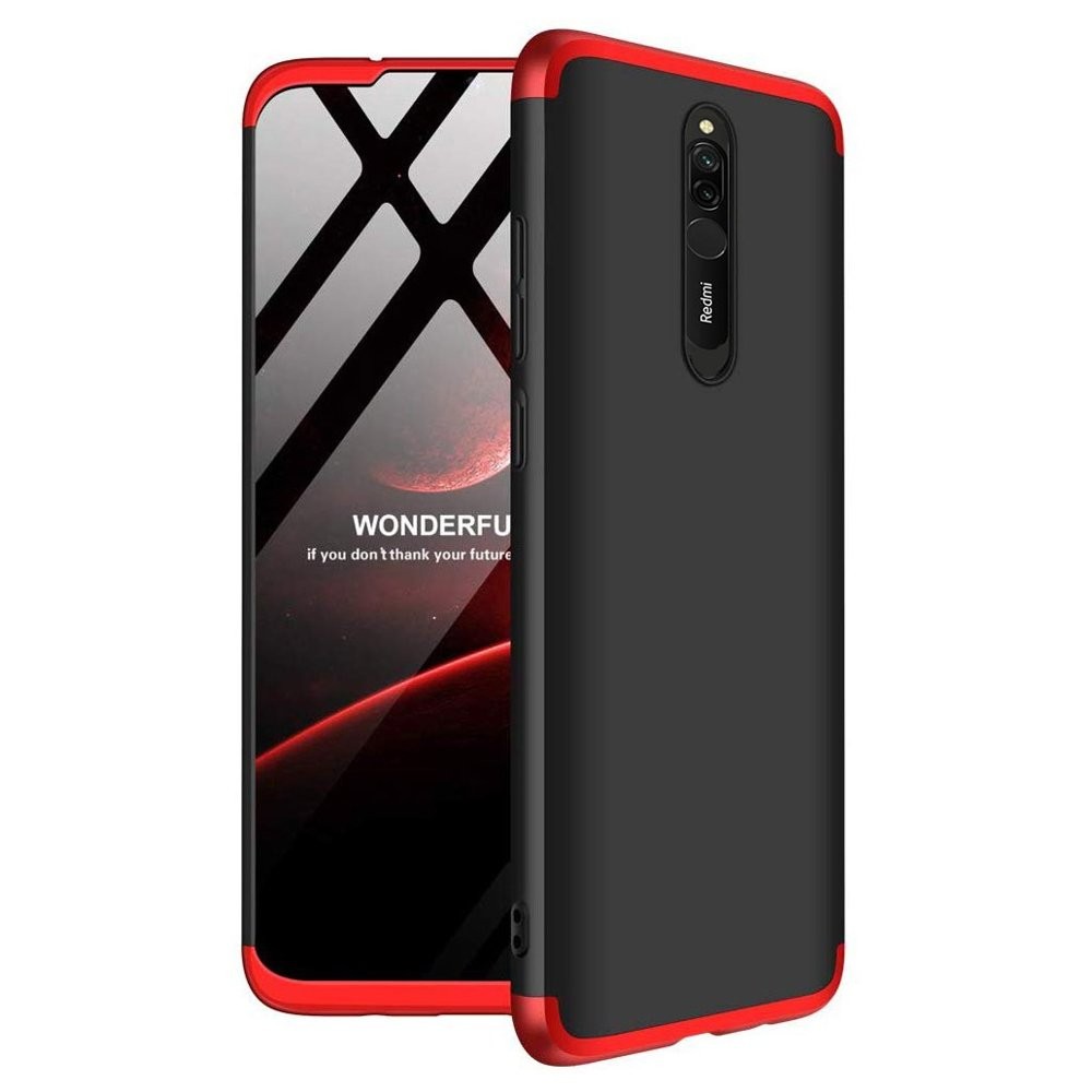 Калъф GKK 360 Protection Case Full Body Cover Xiaomi Redmi 8 black-red
