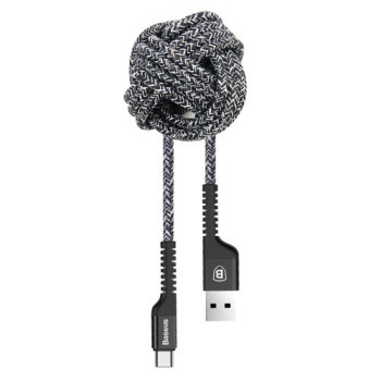 Кабел Baseus Confidant Anti-break USB/USB Type-C 2A 1M, Черен