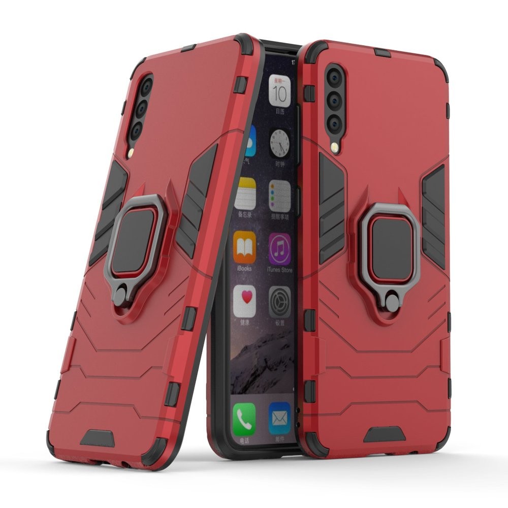 Ring Armor Case Kickstand за Samsung Galaxy A50s /A50 /A30s red
