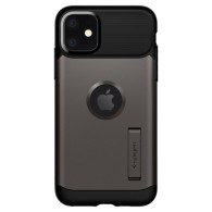 Spigen Slim Armor хибриден кейс с най-висока степен на защита за iPhone 11, Gunmetal