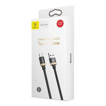 Кабел Baseus Golden  USB/ USB Type-C  1,5M 3A , Златен