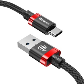 Кабел Baseus Golden  USB/ USB Type-C  1M 3A , Червен