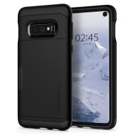 Spigen Slim Armor Cs хибриден кейс с най-висока степен на защита за Samsung Galaxy S10e, Black