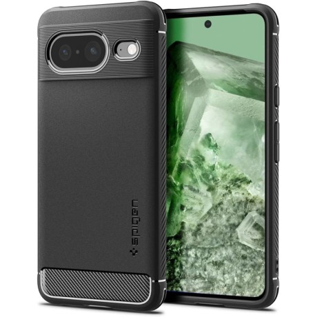 Калъф Spigen Rugged Armor За Google Pixel 8, Matte Black