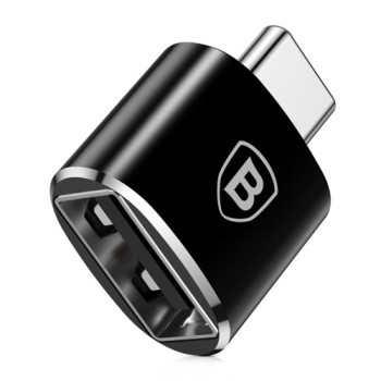 Адаптер Baseus Type-C to USB, Черен