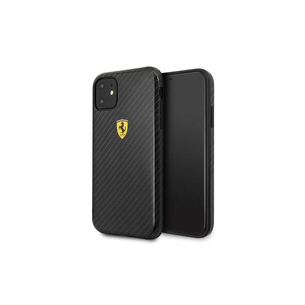 Калъф Ferrari Hardcase FESPCHCN61CBBK iPhone 11 On Track Carbon Effect