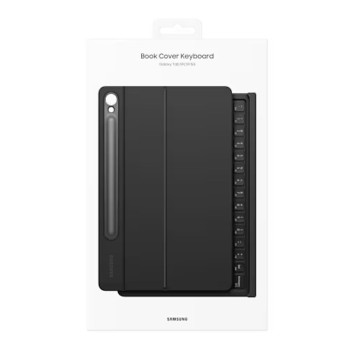 Калъф Клавиатура Samsung Tab S8 / S9 / S9 FE, Book Cover Keyboard Black, EF-DX715UBEGWW