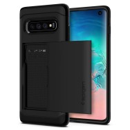 Spigen Slim Armor Cs хибриден кейс с най-висока степен на защита за Samsung Galaxy S10, Black