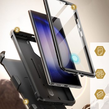 Калъф Supcase Unicorn Beetle Pro, 2-Set За Samsung Galaxy 24 Ultra, Black