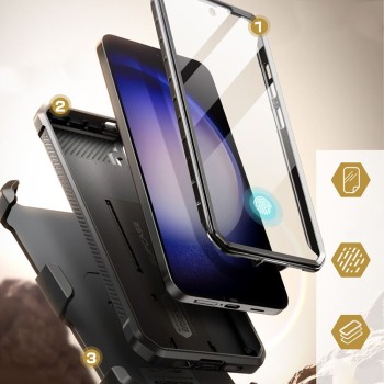 Калъф Supcase Unicorn Beetle Pro, 2-Set За Samsung Galaxy 24+ Plus, Black