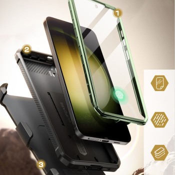 Калъф Supcase Unicorn Beetle Pro, 2-Set За Samsung Galaxy 24, Guldan