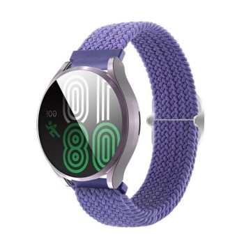 Каишка fixGuard Braided Watch Strap за Samsung Watch 4 / 5 / 5 Pro / 6, Purple