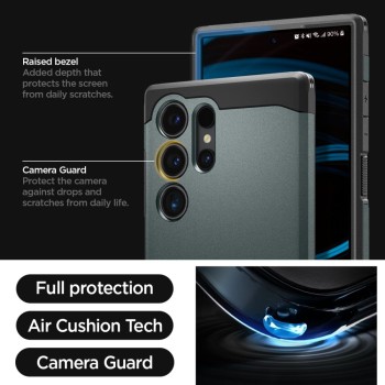 Калъф Spigen Tough Armor За Samsung Galaxy S24 Ultra, Abyss Green