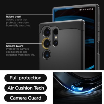 Калъф Spigen Tough Armor За Samsung Galaxy S24 Ultra, Black