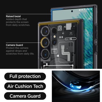 Калъф Spigen Ultra Hybrid за Samsung Galaxy S24 Ultra, Zero One Edition
