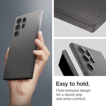 Калъф Spigen Liquid Air за Samsung Galaxy S24 Ultra, Granite Grey