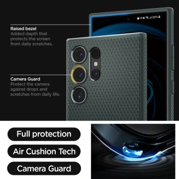 Калъф Spigen Liquid Air за Samsung Galaxy S24 Ultra, Abyss Green