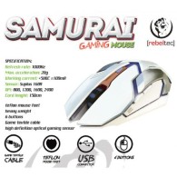 Мишка за игри Gaming 5G Rebeltec Samurai , Бял