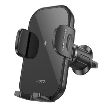 Безжично Зарядно за кола Hoco Journey HW4, Wireless, 15W, Black
