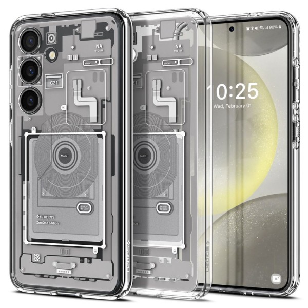 Калъф Spigen Ultra Hybrid за Samsung Galaxy S24, Zero One Edition White