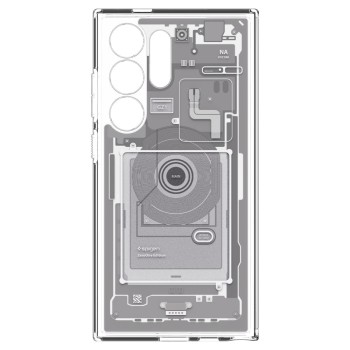Калъф Spigen Ultra Hybrid за Samsung Galaxy S24 Ultra, Zero One Edition White