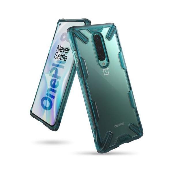 Удароустойчив хибриден кейс Ringke Fusion X за OnePlus 8, Зелен