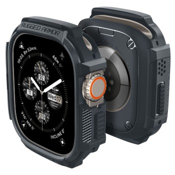 Калъф Spigen Rugged Armor за Apple Watch Ultra 1 / 2, 49mm, Dark Grey