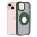 Калъф fixGuard - MagSafe Ghost Holder Series - iPhone 15 - Matte Green
