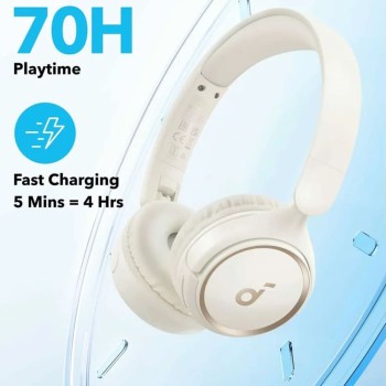 Anker - Wireless Headphones SoundCore H30i - BT 5.3, Foldable, MultiPoint - White