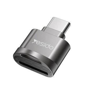 Yesido - Card Reader (GS19) - OTG Adapter, Type-C към TF Card - Grey
