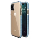 Калъф Spring Case clear TPU gel за iPhone 11, Светло син