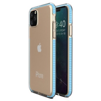 Калъф Spring Case clear TPU gel за iPhone 11 Pro  Max, Светло син