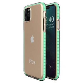 Калъф Spring Case clear TPU gel за iPhone 11 Pro Max, Зелен