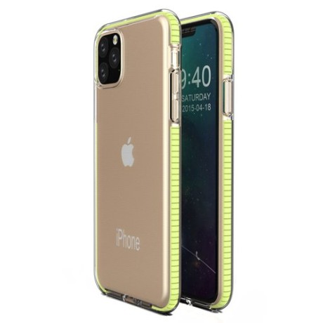 Калъф Spring Case clear TPU gel за iPhone 11 Pro Max, Жълт