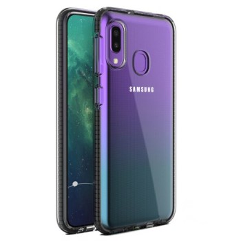 Калъф Spring Case clear TPU gel за Samsung Galaxy A20e, Черен