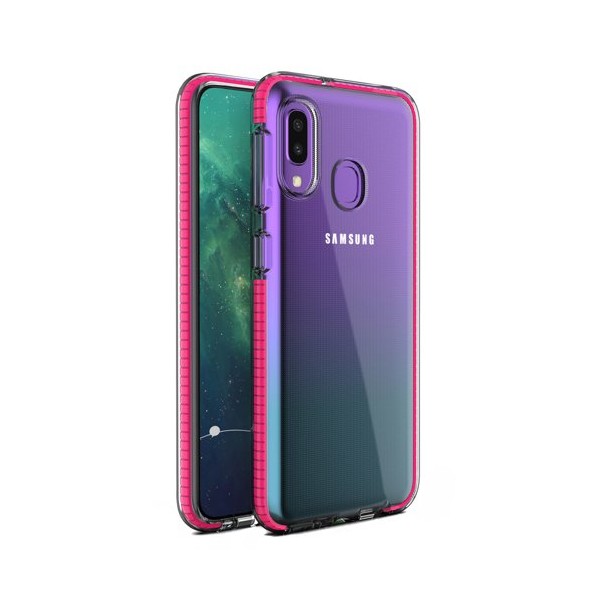 Калъф Spring Case clear TPU gel за Samsung Galaxy A20e, Розов