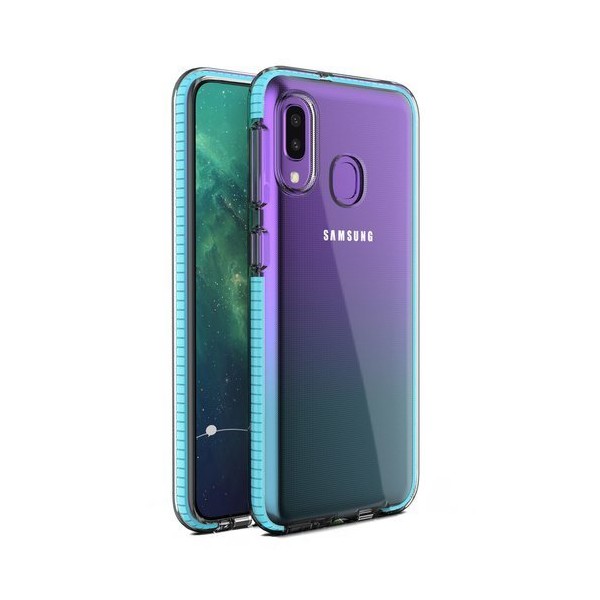 Калъф Spring Case clear TPU gel за Samsung Galaxy A20e, Светло син