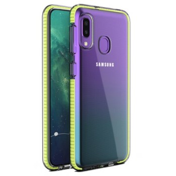 Калъф Spring Case clear TPU gel за Samsung Galaxy A20e, Жълт