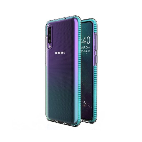 Калъф Spring Case clear TPU gel за Samsung Galaxy A50, Светло син