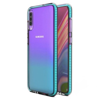 Калъф Spring Case clear TPU gel за Samsung Galaxy A70, Светло син