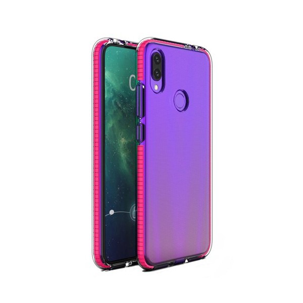 Калъф Spring Case clear TPU gel за Huawei P Smart 2019, Розов