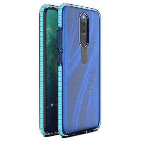 Калъф Spring Case clear TPU gel за Huawei Mate 20 Lite, Светло син