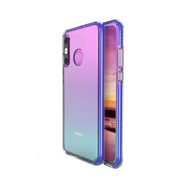 Калъф Spring Case clear TPU gel за Huawei P30 Lite, Тъмно син