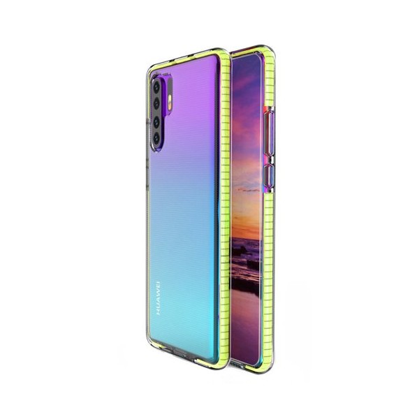 Калъф Spring Case clear TPU gel за Huawei P30 Pro, Жълт