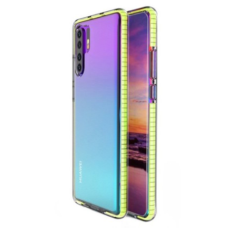 Калъф Spring Case clear TPU gel за Huawei P30 Pro, Жълт