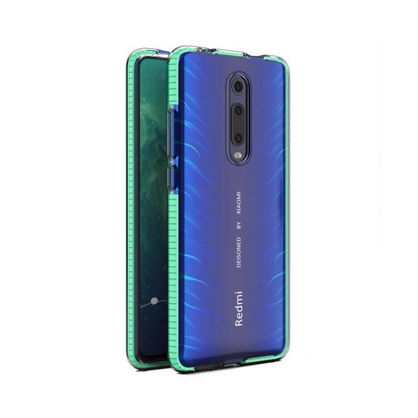 Калъф Spring Case clear TPU gel за Xiaomi Mi 9T/Xiaomi Mi 9T Pro, Зелен